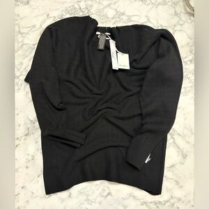 Lush Black Crewneck Sweater
